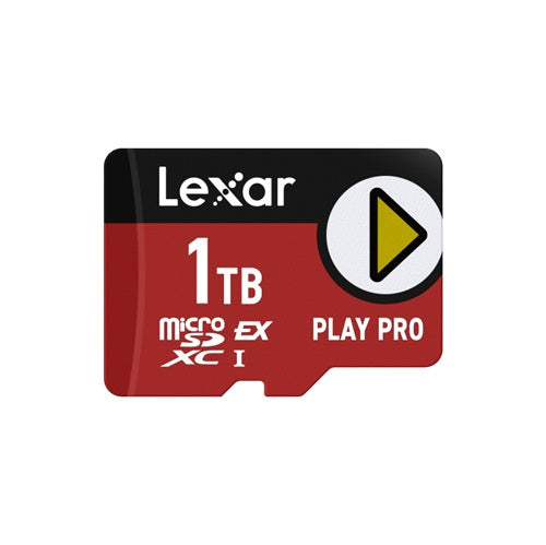 Lexar Play Pro, 1TB, MicroSD Express, Read Speed: up to 900MB/s, Write Speed: 600MB/s, Limited Lifetime Warranty